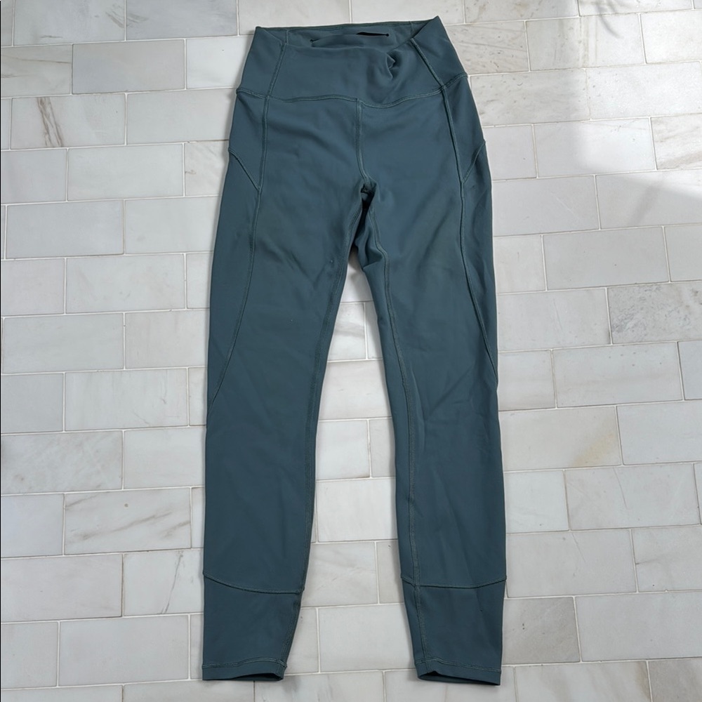 Lululemon Athletica Blue/Green Leggings, Size 4